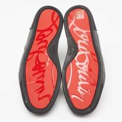 مملوكة مسبقًا Christian Louboutin Black Leather High Top Sneakers Size 40