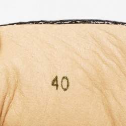 مملوكة مسبقًا Christian Louboutin Black Leather High Top Sneakers Size 40