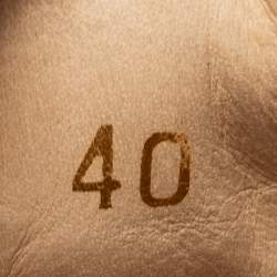 مملوكة مسبقًا حذاء رياضي كريستيان لوبوتان لويز سبايك ثعبان بيج بعنق طويل مقاس 40