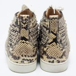 ممل وكة مسبقًا حذاء رياضي كريستيان لوبوتان لويز سبايك ثعبان بيج بعنق طويل مقاس 40