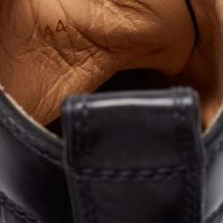 Pre Owned Christian Louboutin Black Croc Embossed Leather Rantus Orlato High Top Sneakers Size 44