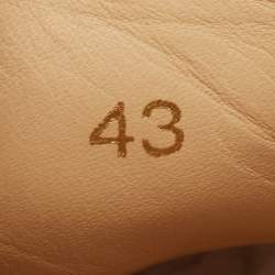 مملوكة مسبقًا حذاء رياضي كريستيان لوبوتان فييرا جلد أبيض بعنق منخفض مقاس 43