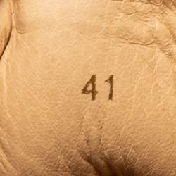 Pre Owned حذاء رياضي كريستيان لوبوتان نونو ستراب ريغليس سويدي أخضر بعنق مرتفع مقاس 41