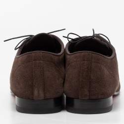 Christian Louboutin Brown Suede Lace up Derby Size 45