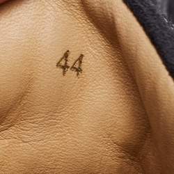 Pre Owned Christian Louboutin Dark Grey Suede Louis Spike High Top Sneakers Size 44