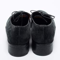 Christian Louboutin Dark Green Suede  Lace Up  Oxfords Size 45.5