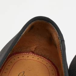 Christian Louboutin Black Fabric Dandelion Tassel Loafers Size 41.5