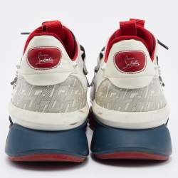 Christian Louboutin Multicolor Leather and Fabric Donna Runner Sneakers Size 43