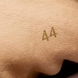 Pre Owned Christian Louboutin Black Leather Louis Junior Spikes High Top Sneakers Size 44