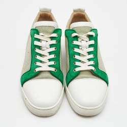 Christian Louboutin Canvas and Leather Rantulow Sneakers Size 44