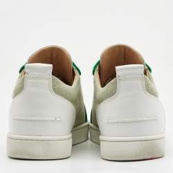 Christian Louboutin Canvas and Leather Rantulow Sneakers Size 44