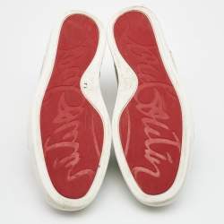 Christian Louboutin Canvas and Leather Rantulow Sneakers Size 44