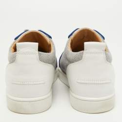 Christian Louboutin Multicolor Canvas and Leather Rantulow Sneakers Size 44