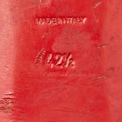 Pre Owned Christian Louboutin Black Suede Dandelion Spike Smoking Slippers Size 42.5