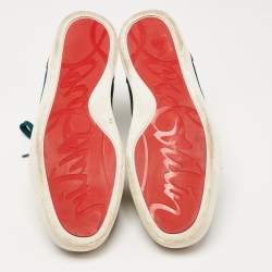 Christian Louboutin Tricolor Suede And Leather Rantus Orlato High Top Sneakers Size 43