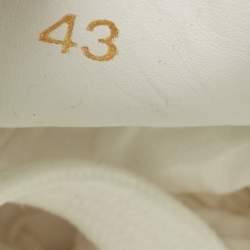 مملوكة مسبقًا Christian Louboutin Multicolor Floral Print Leather and Laminated Leather Louis Spike Junior Low Top Sneakers Size 43