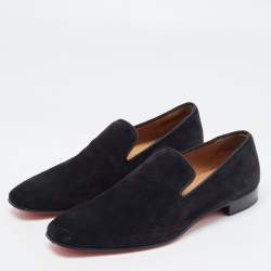 Christian Louboutin Black Suede Dandelion Loafers Size 41