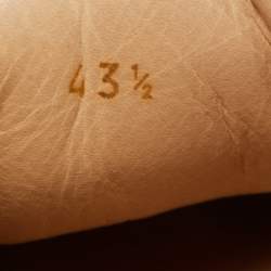 مملوكة مسبقًا Christian Louboutin Tricolor Leather and Fabric Louis Junior Spikes Low Top Sneakers Size 43.5