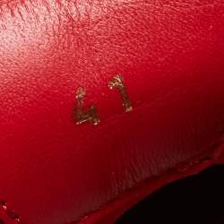 مملوكة مسبقًا Christian Louboutin Navy Blue Fabric Spike Sock Sneakers Size 41