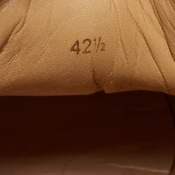 Pre Owned Christian Louboutin Navy Blue Lurex Fabric and Crystal Embellished Cap Toe Louis Junior Sneakers Size 42.5