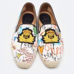 Christian Louboutin Multicolor Canvas Nanou Orlato Donna Floral Espadrilles Size 40