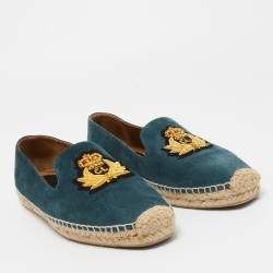Christian Louboutin Blue Suede Orlato Espadrilles Size 40  