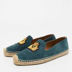 Christian Louboutin Blue Suede Orlato Espadrilles Size 40  