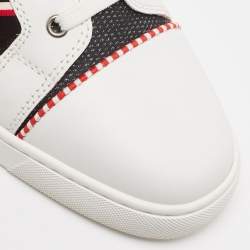 Christian Louboutin Tricolor Printed Patent and Leather Orlato Sneakers Size 42.5