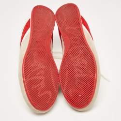 Christian Louboutin Tricolor Leather and Suede My K Low Sneakers Size 43