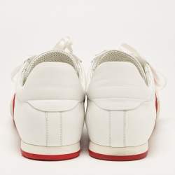 Christian Louboutin Tricolor Leather and Suede My K Low Sneakers Size 43