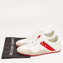 Christian Louboutin Tricolor Leather and Suede My K Low Sneakers Size 43