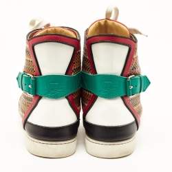 Christian Louboutin Multicolor Leather High Top Sneakers 43 