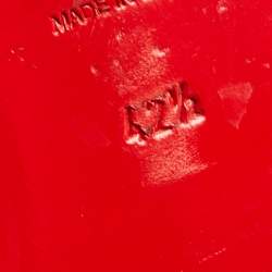 Pre Owned Christian Louboutin Navy Blue Leather Dandelion Spike Smoking Slippers Size 42.5