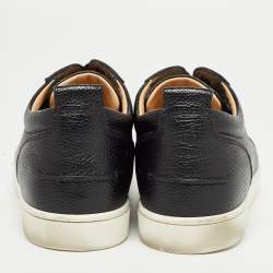 Christian Louboutin Black Leather Orlato Low Top Sneakers Size 43