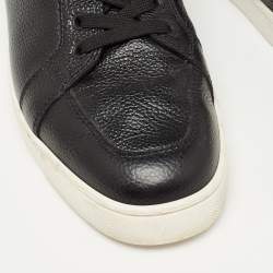 Christian Louboutin Black Leather Orlato Low Top Sneakers Size 43