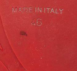 Pre Owned Christian Louboutin Black Rubber Flip Spikes Thong Flat Slides Size 46