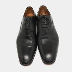 Christian Louboutin Black Leather Greggo Oxfords Size 43