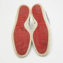Christian Louboutin  Monochrome Canvas Rantus Orlato Sneakers Size 41