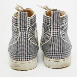 Christian Louboutin  Monochrome Canvas Rantus Orlato Sneakers Size 41