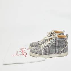 Christian Louboutin  Monochrome Canvas Rantus Orlato Sneakers Size 41