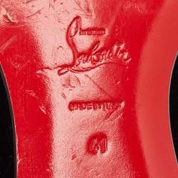 مملوكة مسبقًا Christian Louboutin Black Velvet Dandybee Smoking Slippers Size 41