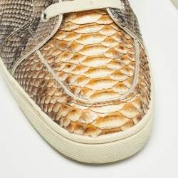 Christian Louboutin Metallic Python Rantus Orlato Sneakers Size 42.5