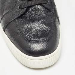 Pre Owned حذاء رياضي كريستيان لوبوتان منخفض من أعلى رانتولو جلد أسود مقاس 43