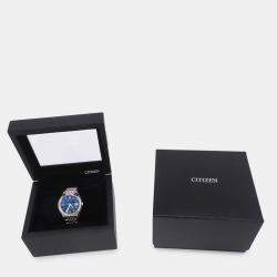Pre Owned Citizen Eco-Drive A060-T024874 Automatic Blue Titanium Men's Wristwatch 38 mm