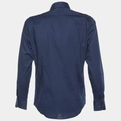 Class by Roberto Cavalli Navy Blue Buttoned Up Shirt M