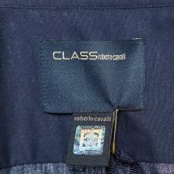 Class by Roberto Cavalli Navy Blue Buttoned Up Shirt M
