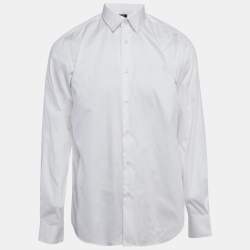 مملوكة مسبقًا Class by Roberto Cavalli White Cotton Long Sleeve Shirt XXL