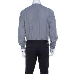 Class by Roberto Cavalli Gingham Checked Cotton Contrast Collar Shirt 3XL