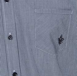 Class by Roberto Cavalli Gingham Checked Cotton Contrast Collar Shirt 3XL