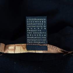 مملوكة مسبقًا ت ي شيرت بولو كلاس باي روبرتو كافالي قطن أسود جيب سفاري مقاس وسط (ميديوم)